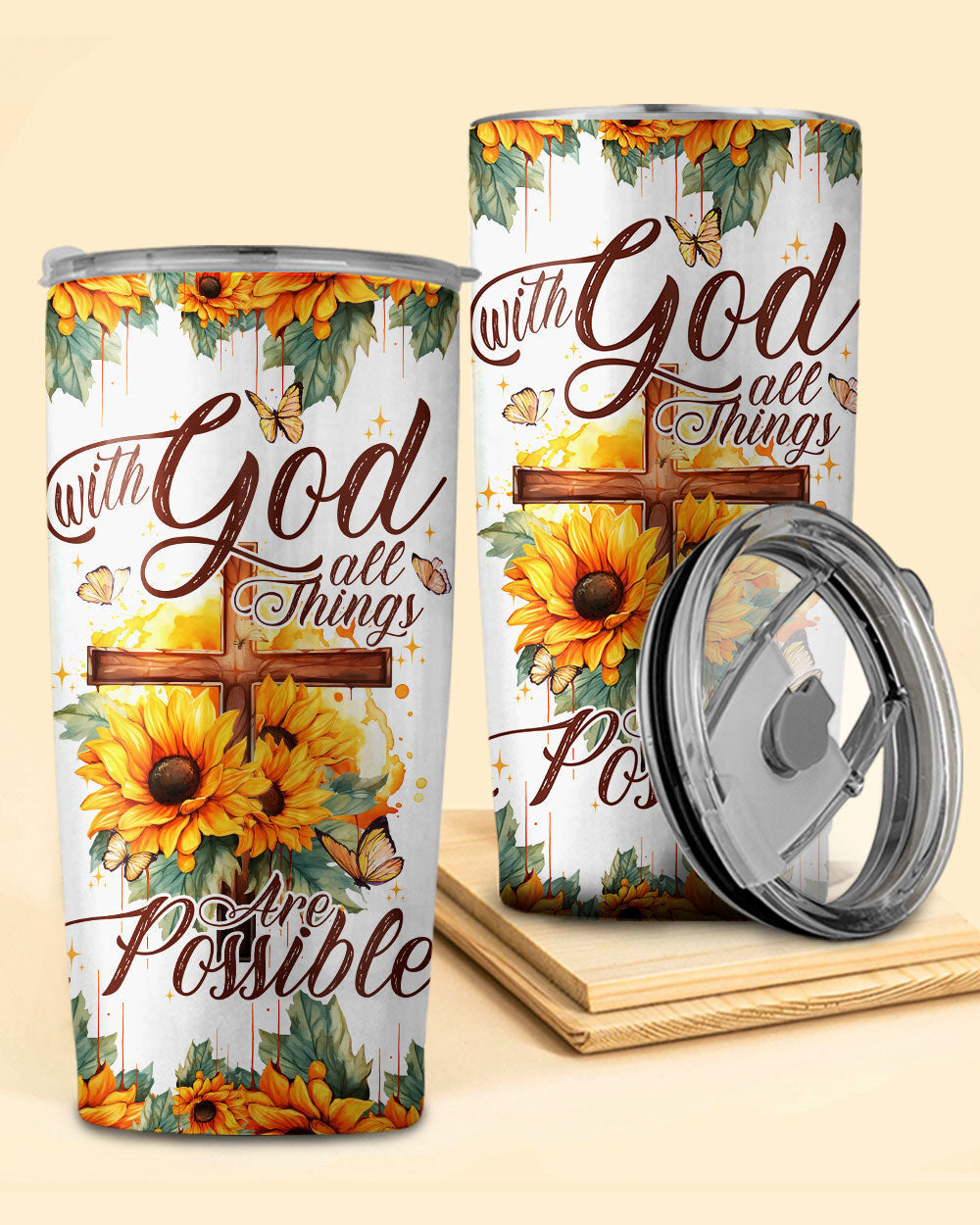 With God All Things Are Possible Tumbler - Tytd2606231, easychoo.com