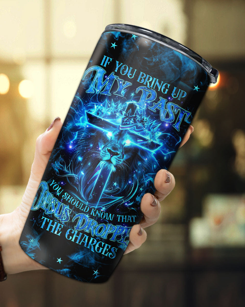 Jesus Dropped The Charges Lion Tumbler - Tlnz2006244, easychoo.com