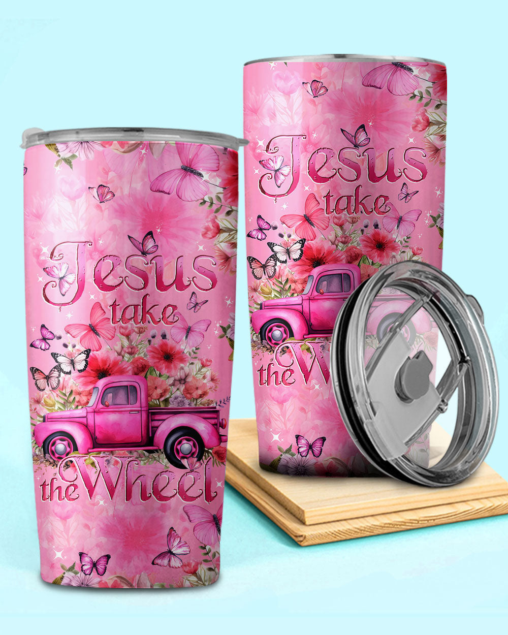 Jesus Take The Wheel Tumbler - Tytd040124, easychoo.com