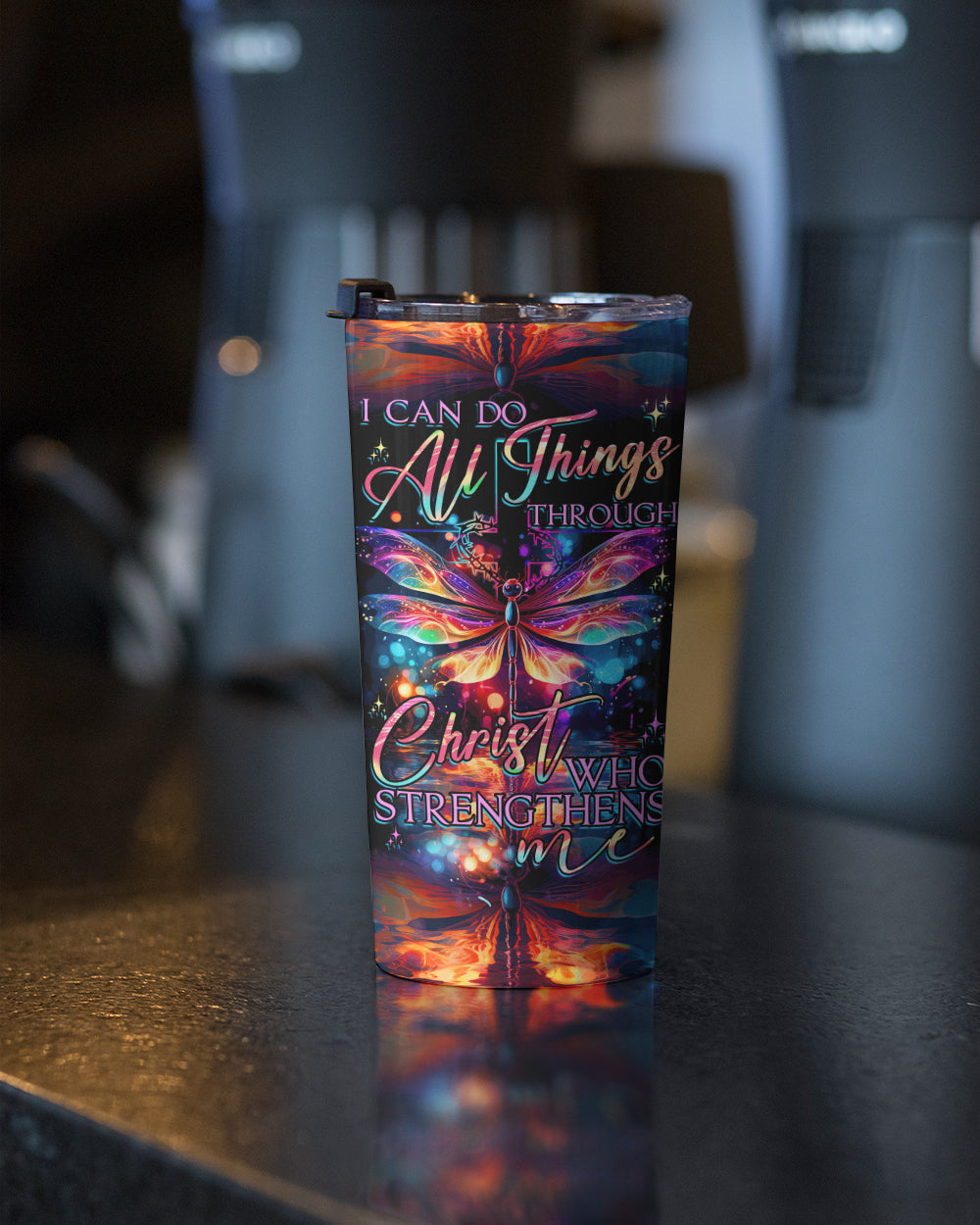 I Can Do All Things Dragonflies Tumbler - Tytd2706232, easychoo.com
