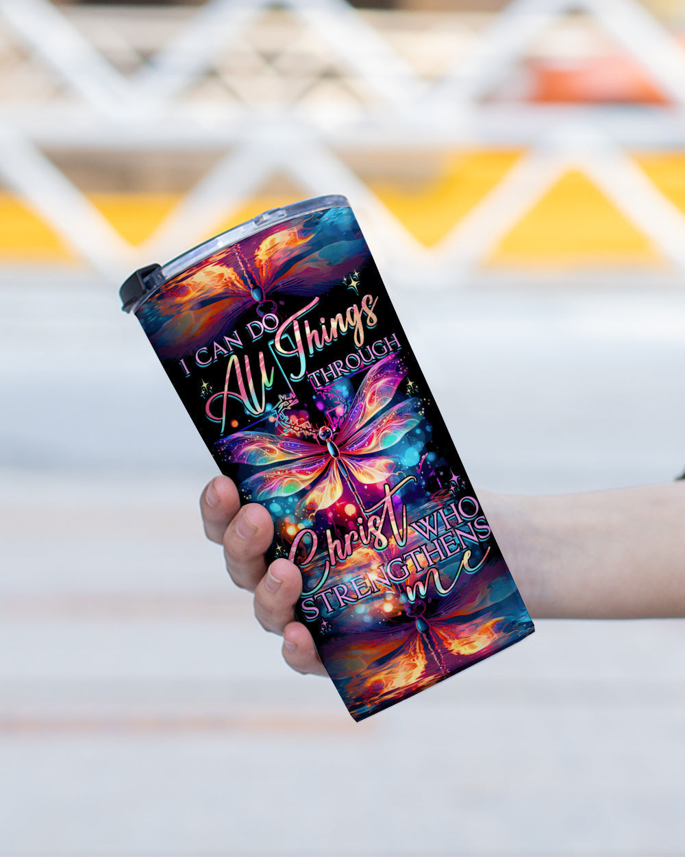 I Can Do All Things Dragonflies Tumbler - Tytd2706232, easychoo.com