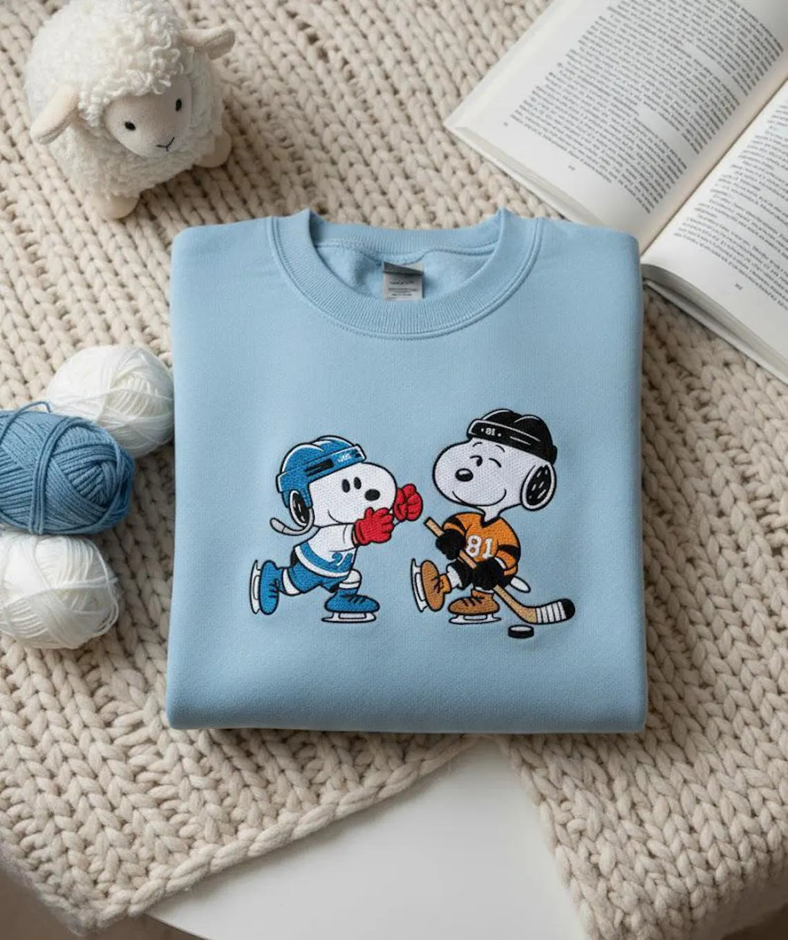 Custom Embroidered Snoopy T-Shirt, Sweatshirt, Hoodie
