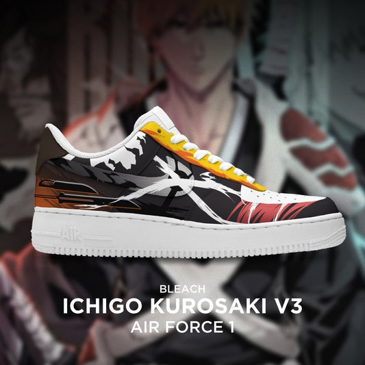 Ichigo Kurosaki - Bleach AF1 Embossed Logo Sneakers - AZ26140802