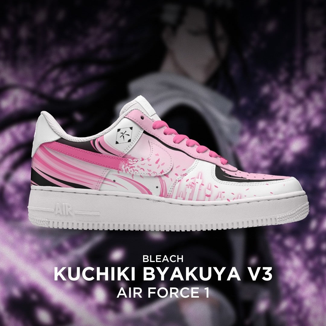 Kuchiki Byakuya - Bleach AF1 Embossed Logo Sneakers - AZ26140804