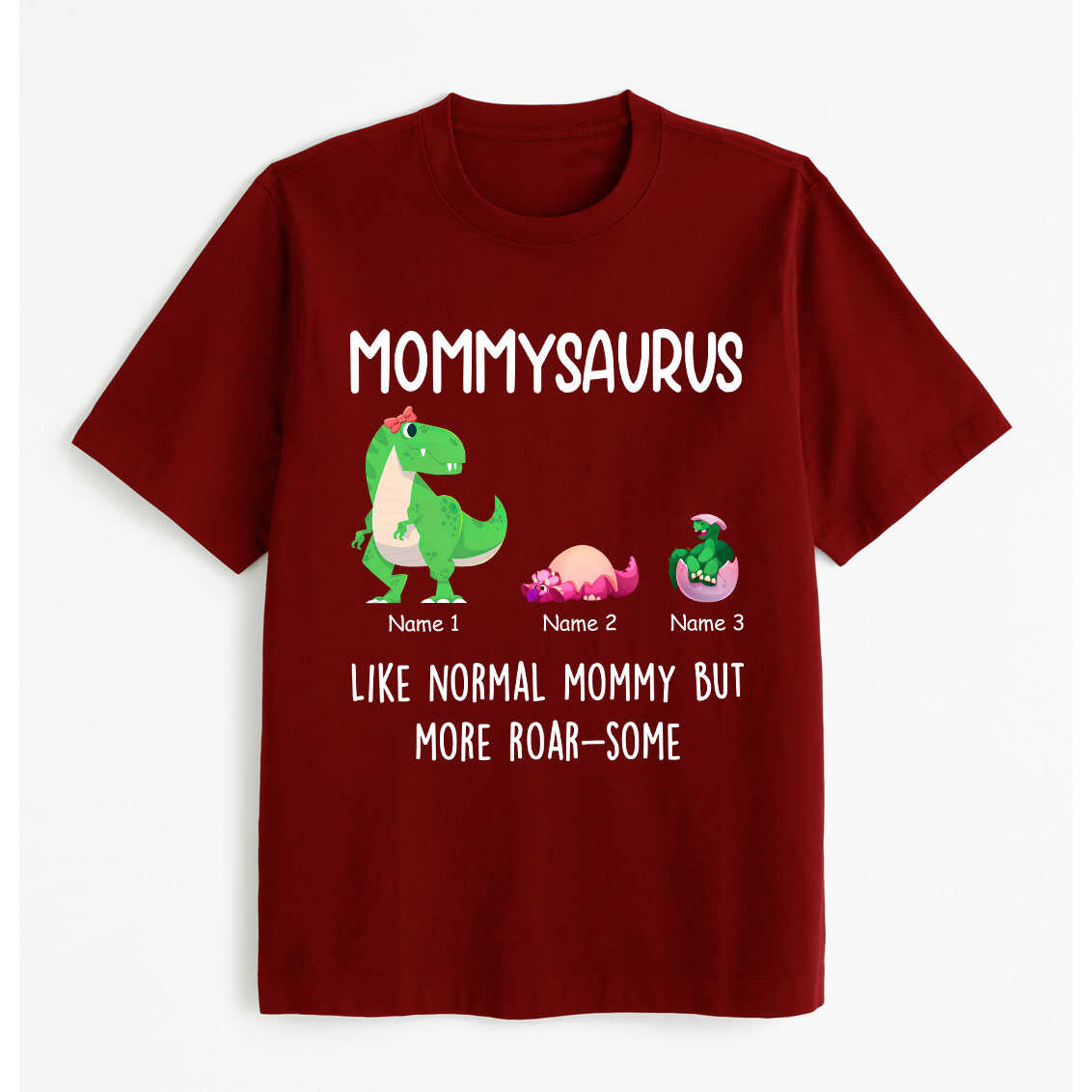 Personalized Family- Mommysaurus Like Normal Mommy But More Roar-Some Tshirt, easychoo.com