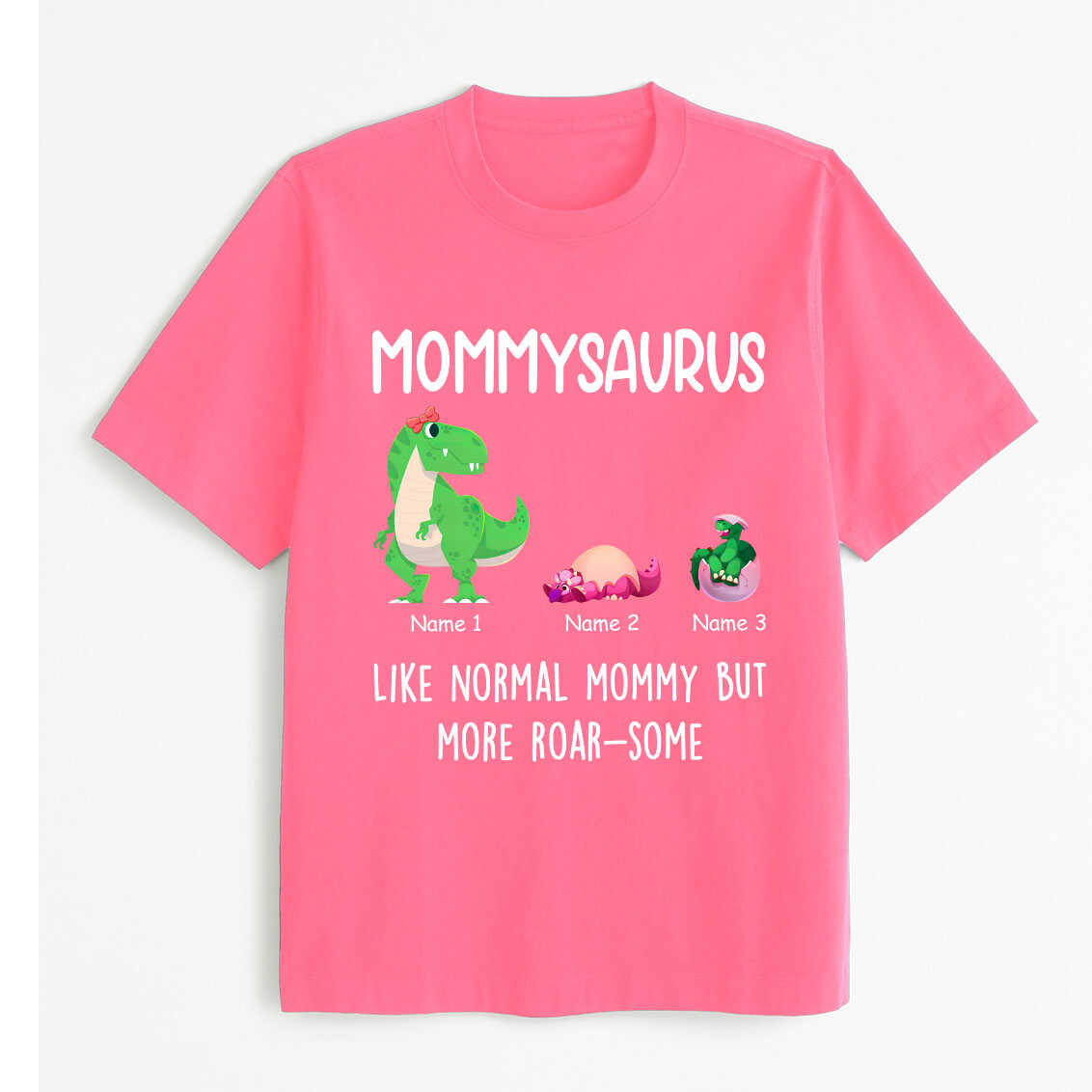 Personalized Family- Mommysaurus Like Normal Mommy But More Roar-Some Tshirt, easychoo.com