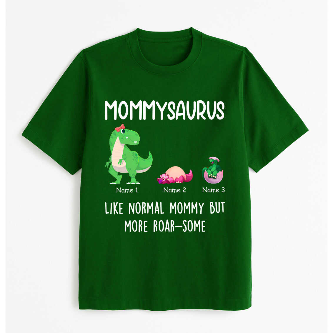 Personalized Family- Mommysaurus Like Normal Mommy But More Roar-Some Tshirt, easychoo.com
