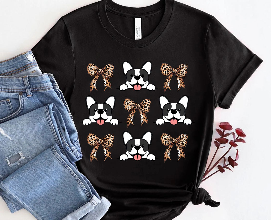 Custom Pet Tie Bow 2D Tee Shirt, easychoo.com