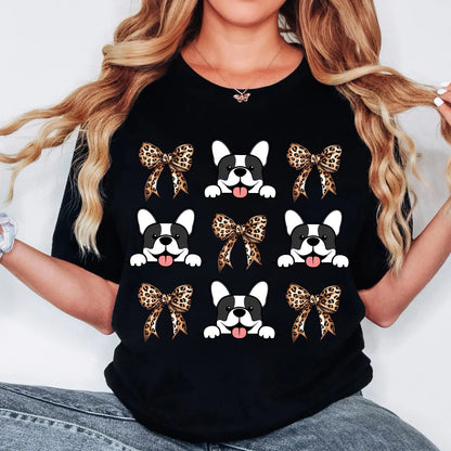 Custom Pet Tie Bow 2D Tee Shirt, easychoo.com