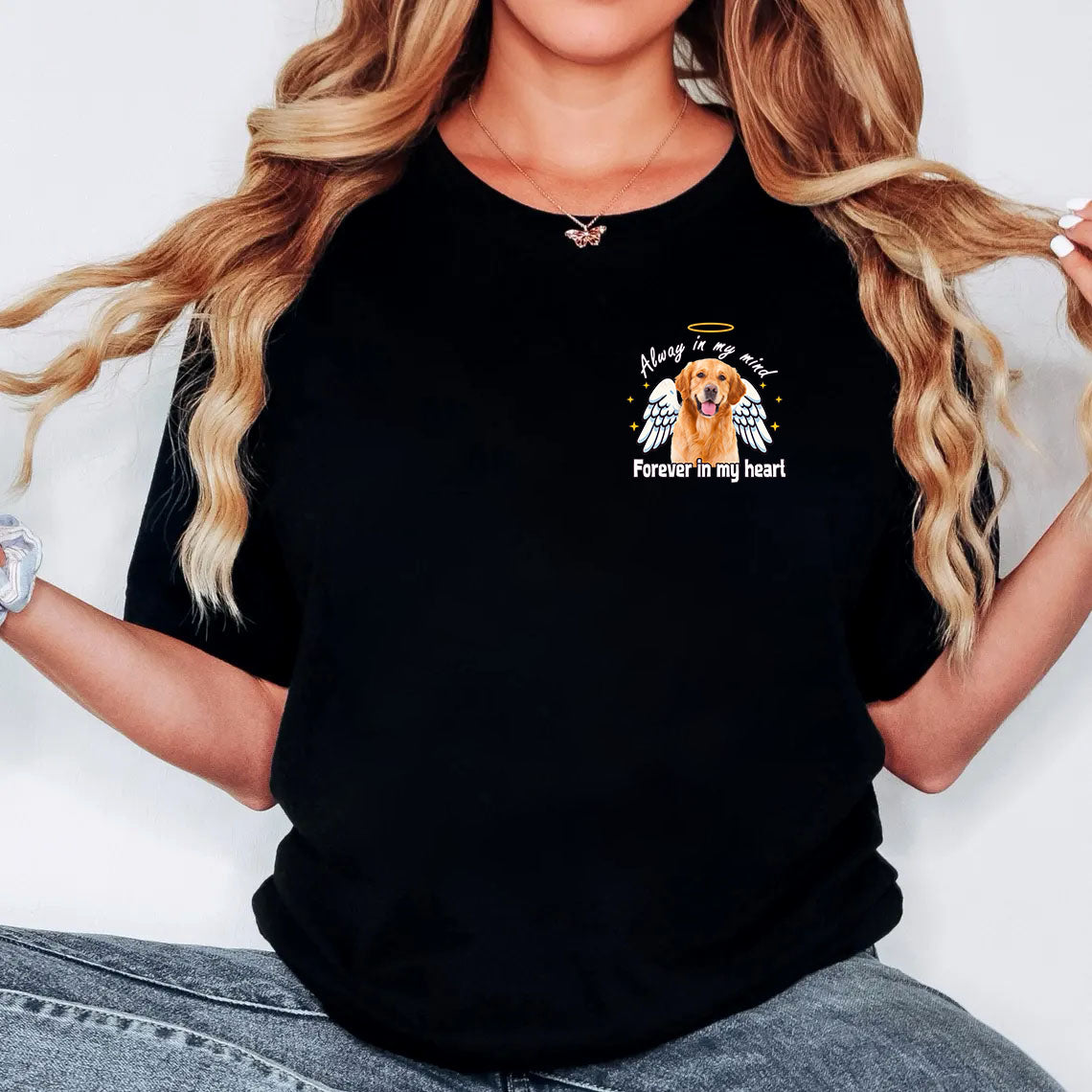 Custom Pet - Alway in my mind, Forever in my heart Tshirt, easychoo.com