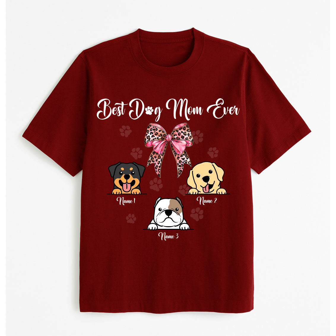 Custom Pet - Best Dog Mom Ever Tshirt, easychoo.com
