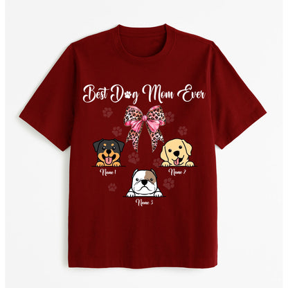 Custom Pet - Best Dog Mom Ever Tshirt, easychoo.com