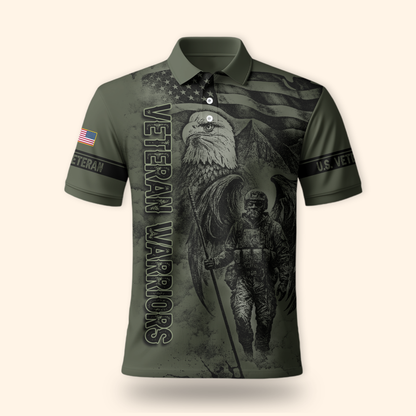 U.S. Veteran Hoodie – Veteran Warriors Military Eagle Zip Up