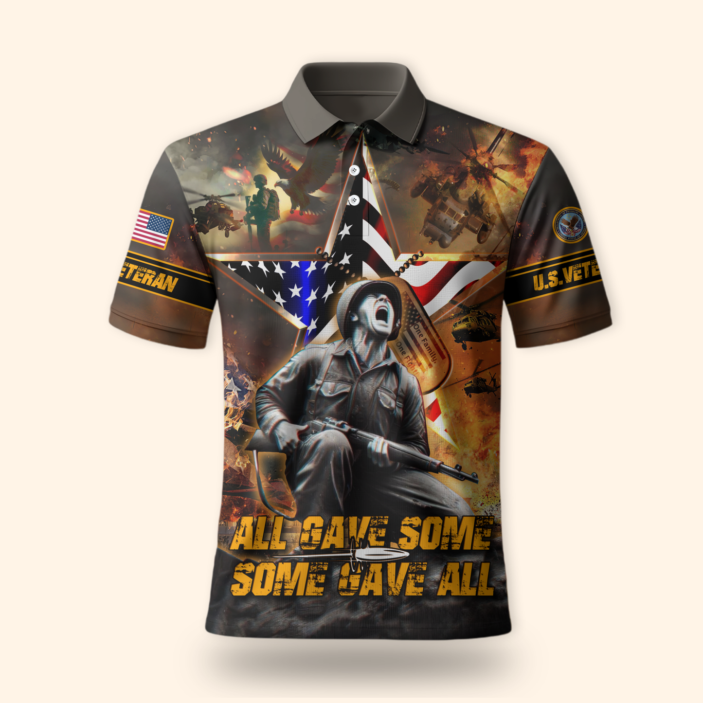 U.S. Veteran Hoodie – All Gave Some Some Gave All, American Flag Patriotic Military Hoodie, Veteran Day Gift for Heroes