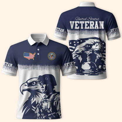 U.S. Veteran Hoodie – Eagle Design, Patriotic American Flag Zip Up MH2527