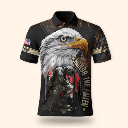 U.S. Veteran Hoodie – Eagle Design, Patriotic American Flag Zip Up MH2528