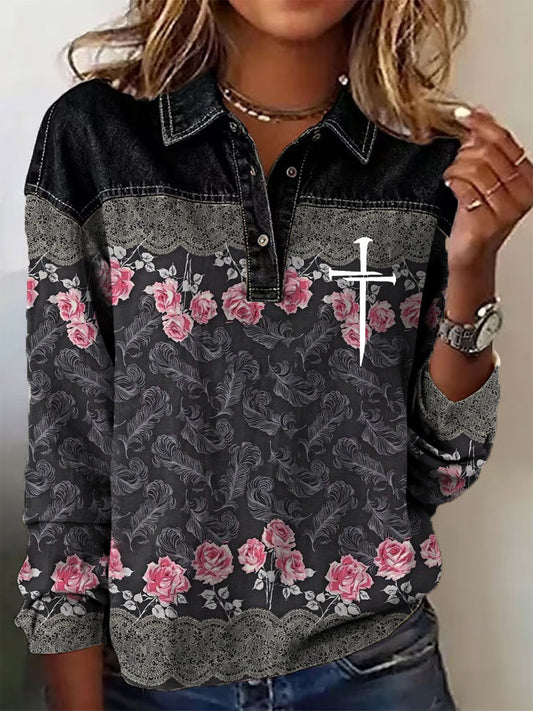 Women's Faith Art Printed T-shirt