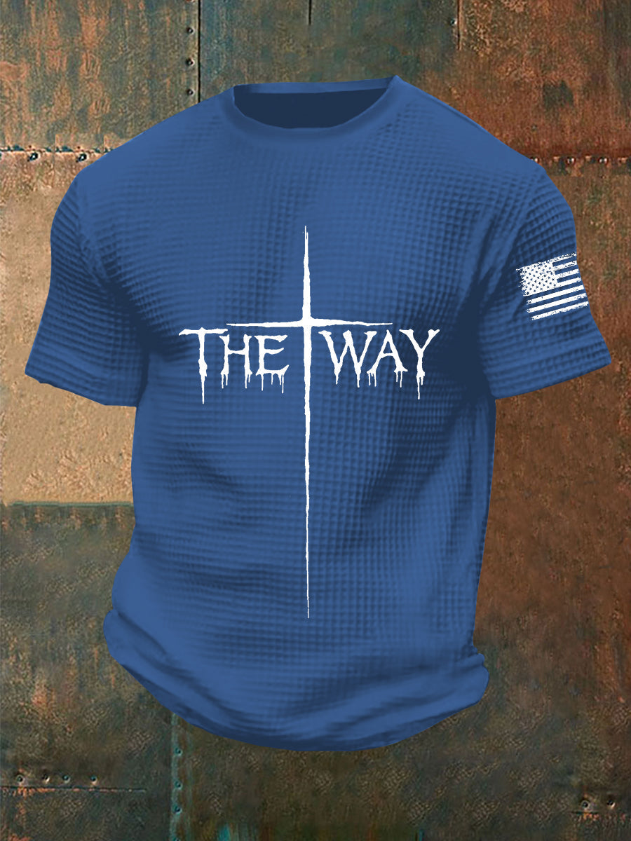 Men's The Way Cross Waffle Short Sleeve