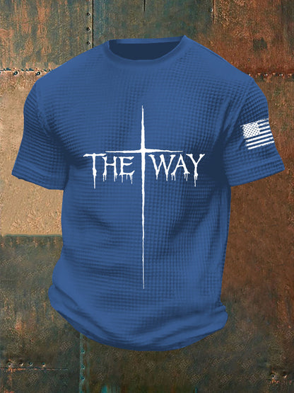 Men's The Way Cross Waffle Short Sleeve