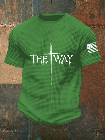Men's The Way Cross Waffle Short Sleeve