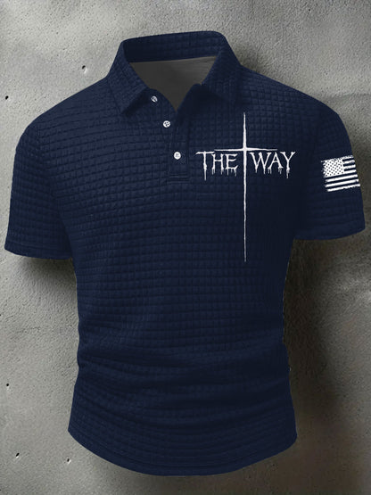 Men's The Way Cross Waffle Short Sleeve Shirt