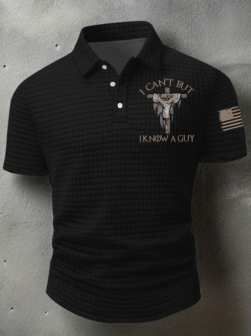 Men's I Can't But I Know A Guy Printed Short Sleeve Shirt