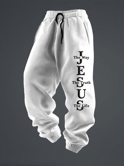 Men's Jesus The Way The Truth The Life Casual Trousers