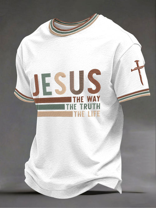 Men's 'Jesus the way the truth the life' T-shirts