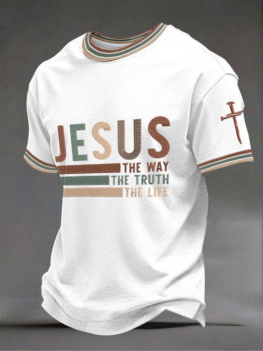 Men's 'Jesus the way the truth the life' T-shirts