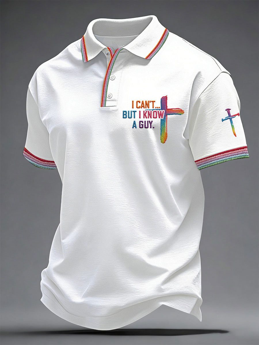 Men's 'I Can’t But I Know A Guy' Printed Casual Top