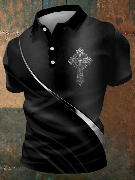 Men's faith Printed polo shirt