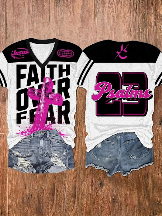 Women's Faith Over Fear Short-sleeved T-shirt