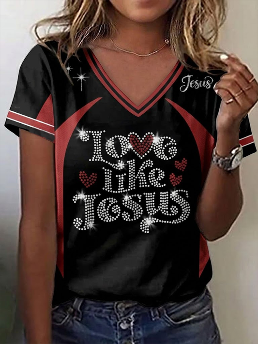 Women's Love Like Jesus Short-sleeved T-shirt
