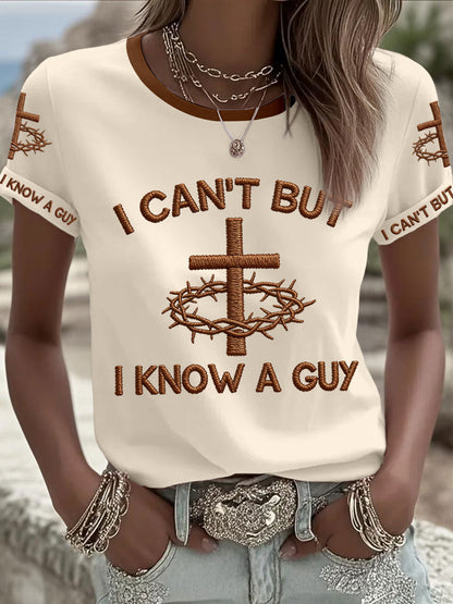 Women's 'I can't but I know a guy' T-shirts