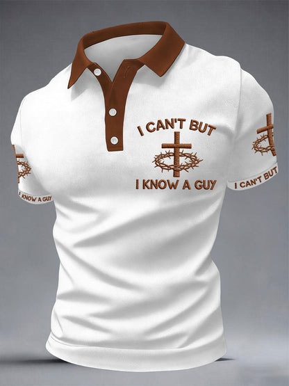 Men's 'I can't but I know a guy' tops