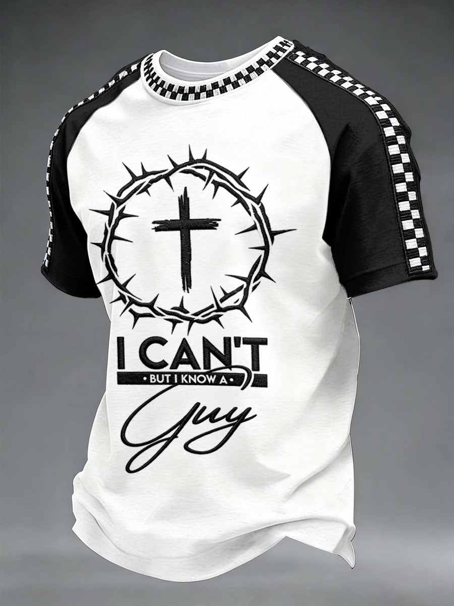 Men's 'I can't but I know a guy' Raglan Sleeve T-Shirts