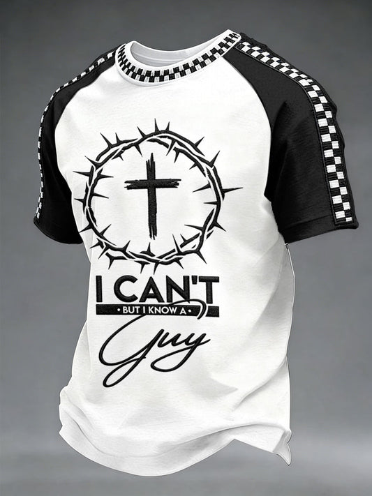 Men's 'I can't but I know a guy' Raglan Sleeve T-Shirts