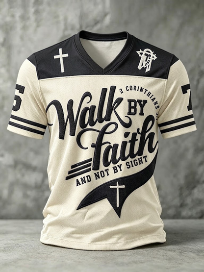 Men's Walk By Faith V-neck T-shirt