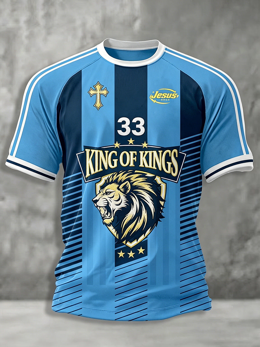 Men's King Of Kings Christian CrossShort Sleeve T-shirt