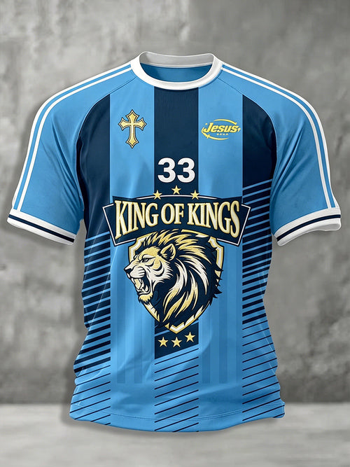 Men's King Of Kings Christian CrossShort Sleeve T-shirt