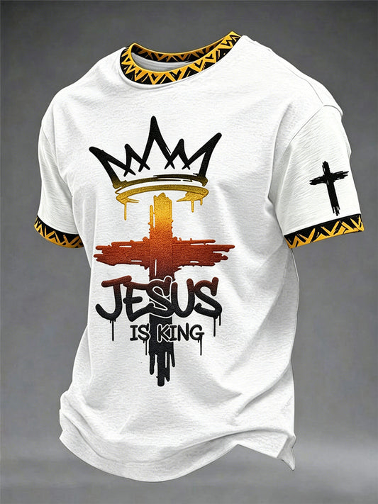 Men's Jesus Is King Print Tee