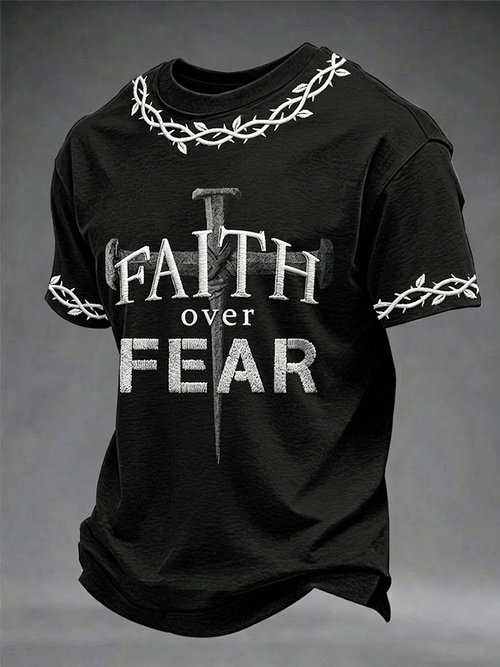 Men's Faith Over Fear Short Sleeves T-shirt