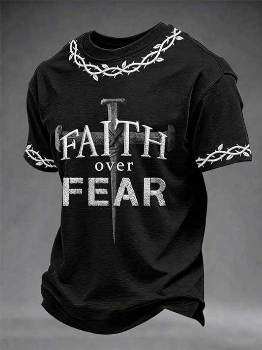 Men's Faith Over Fear Short Sleeves T-shirt