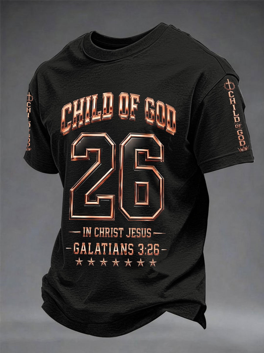 Men's Child Of God In Christ Jesus Short Sleeves T-shirt