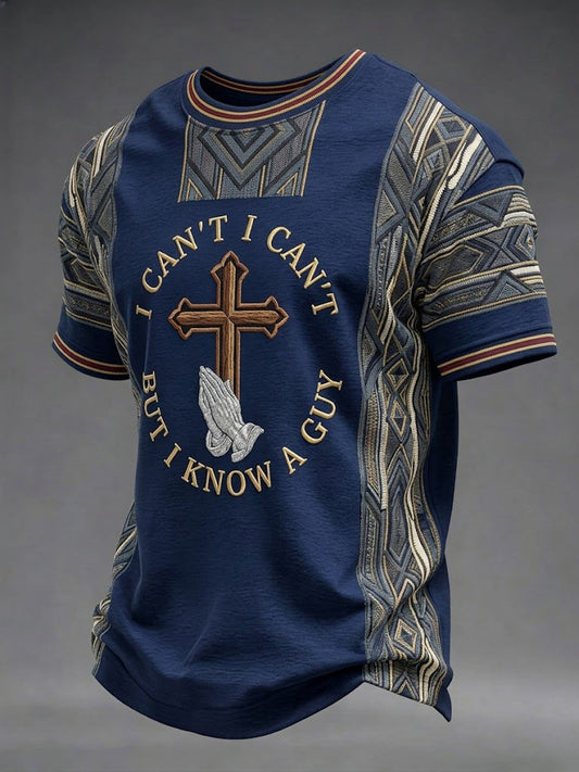 Men's I Can't But I Know A Guy Printed T-shirt