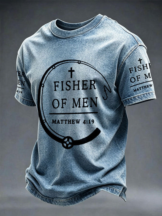 Men's 'fishers of men Matthew 4:19' T-shirts