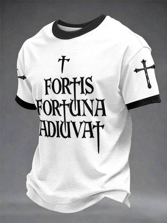 Men's “Fortis Fortuna Adiuvat”short sleeves t-shirt