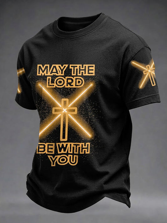 Men's May The Fourth Be With You Movie Inspired Faith T-shirt
