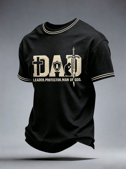 Men's Dad Leader Protector Man Of God T-Shirt