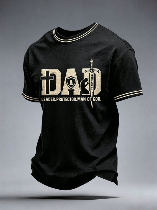 Men's Dad Leader Protector Man Of God T-Shirt